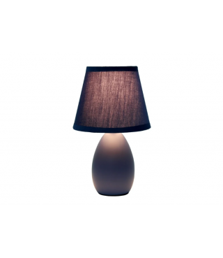 Multi-Color Egg Oval Mini Ceramic Table Lamp with Matching Shade 9.45"
