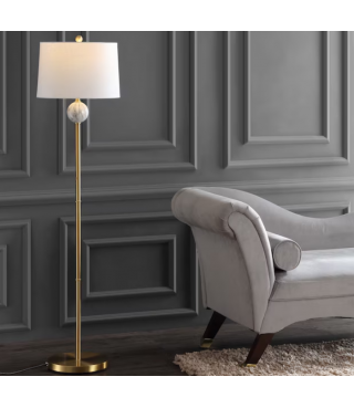 Metal/Resin Classic Glam 60-in Brass Shaded Floor Lamp