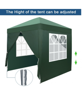 Pop Up Canopy Tent, Outdoor Instant Shelter Folding Canopy with 4 Side Walls and Carry Bag for Commercial Events
