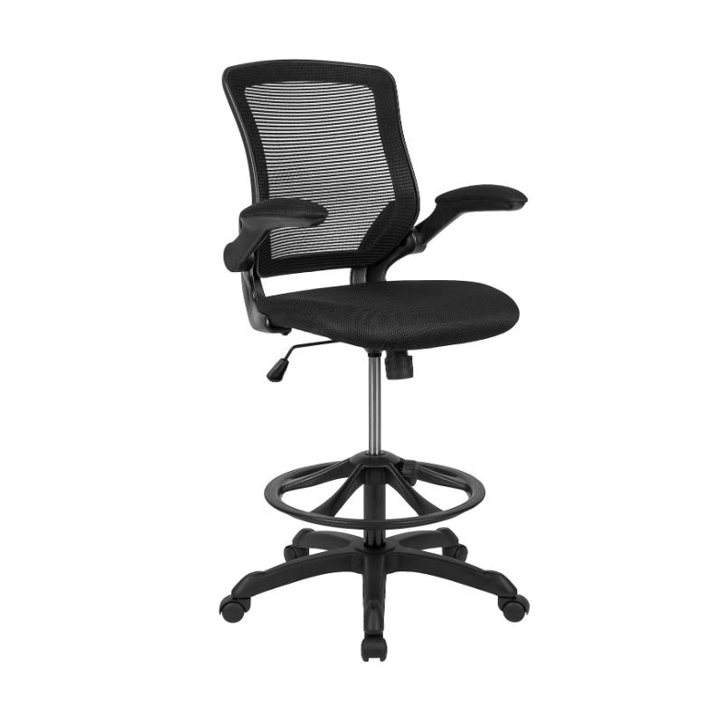 Office Chair with Adjustable Foot Ring, Lumbar Support, and Seat Height, Ergonomic Mesh Executive Chair