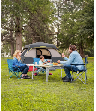 Camping Tent 4/6/8/10 Person Instant Cabin Tent Setup in 60 Seconds with Rainfly & Windproof Portable with Carry Bag