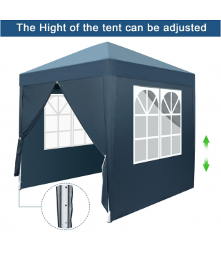 Pop Up Canopy Tent, Outdoor Instant Shelter Folding Canopy with 4 Side Walls 6.5'