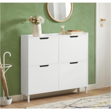 Shoe Cabinet with 4 Flip-Drawers