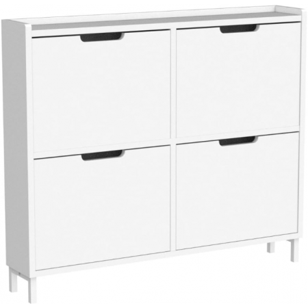 Shoe Cabinet with 4 Flip-Drawers