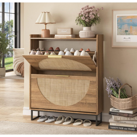9.45"D x 31.5"W x 39.88"H,44.09lbs, Shoe Storage Cabinet