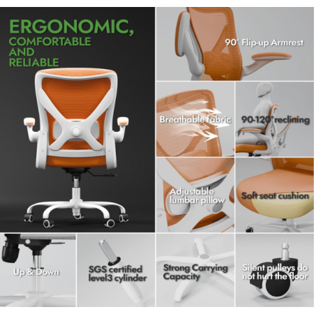 Office Chair - X-Shaped Computer Desk Chair Comfy