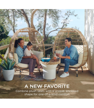 Best Choice Products Wicker Egg Chair