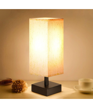 Boxed Table Lamp for Bedroom/ Bedside Lamps for Nightstand, Minimalist