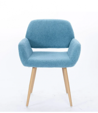 Dining Chair Side Chair with Upholstered Padded Seats & Wooden Legs