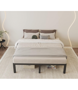 Full Size Bed Frames with Wood Slats 14''