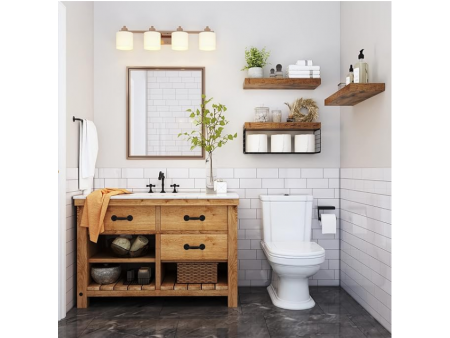 Bathroom Shelves Over Toilet - Wall Mounted Floating Shelves Toilet Paper Storage Small Farmhouse