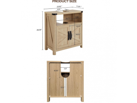 Bathroom Floor Cabinet, Farmhouse Bathroom Storage Cabinet
