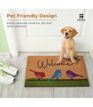 Door Mat with Heavy Duty Backing 17"
